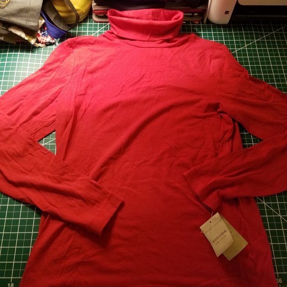 Sonoma Tops - Sonoma Turtleneck Long Sleeve Red Laquer Small Sonoma Tops - Sonoma Turtleneck Long Sleeve Red Laquer Small